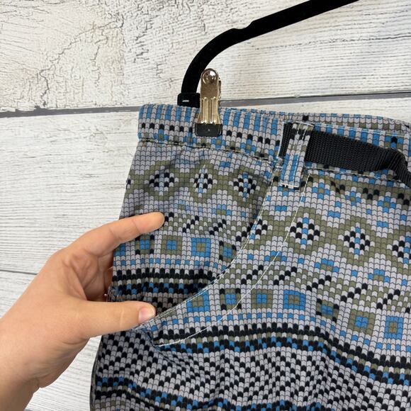 Kavu Men's Gray Belted Geometric Outdoor Hiking Chilli Shorts Size XXL - Picture 3 of 11